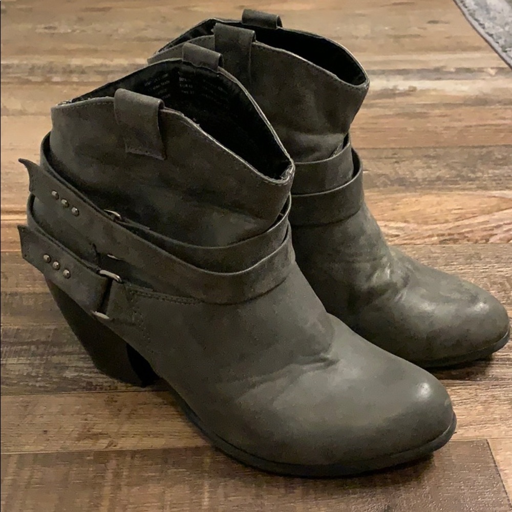 Grey booties